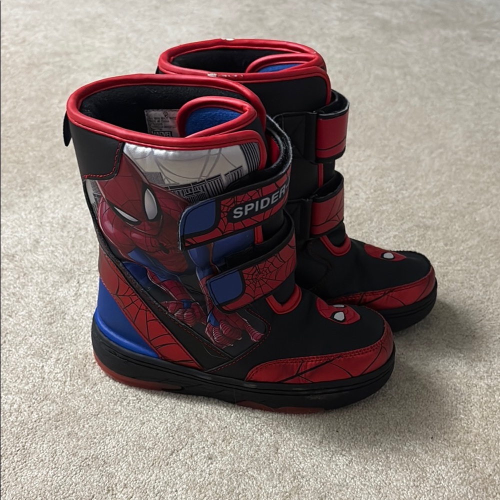 Spider-Man Marvel Kids' Boots - Red and Blue size 1